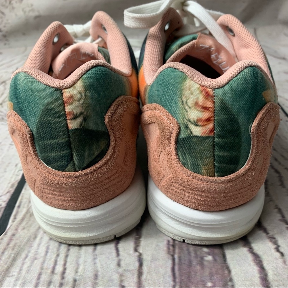 Adidas ZX FLUX Tropical Print Sneakers. - Picture 7 of 11